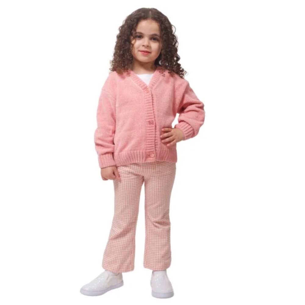 NWT DKNY 2-piece Pink Chenille Set Size 2T